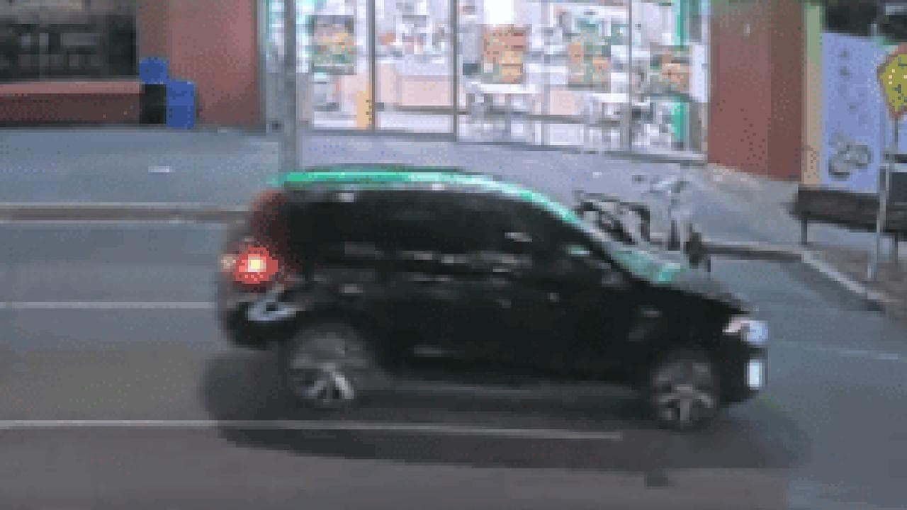 Car in a car park