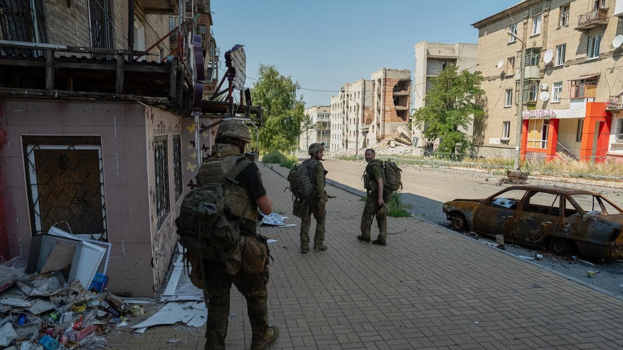 Ukrainian soldiers
