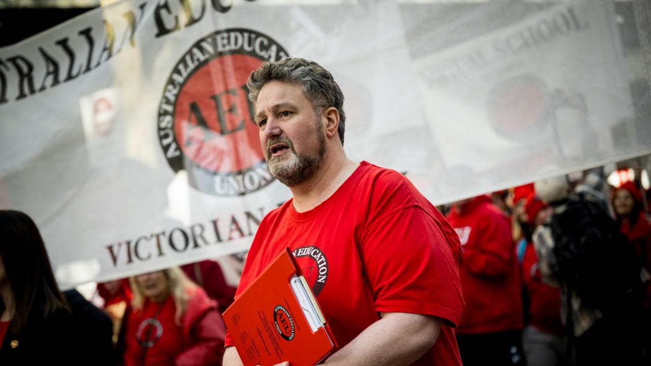 Australian Education Union Victoria president Justin Mullaly