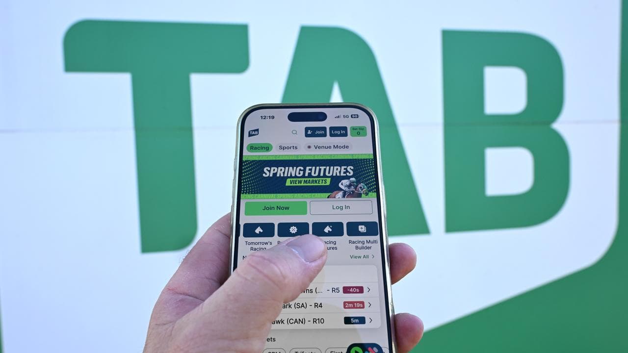 A TAB gambling app