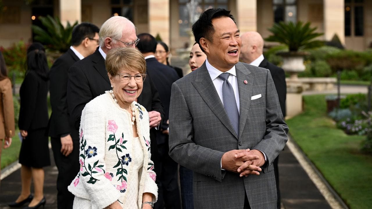 NSW Governor Margaret Beazley and Thailand PM Anutin Charnvirakul