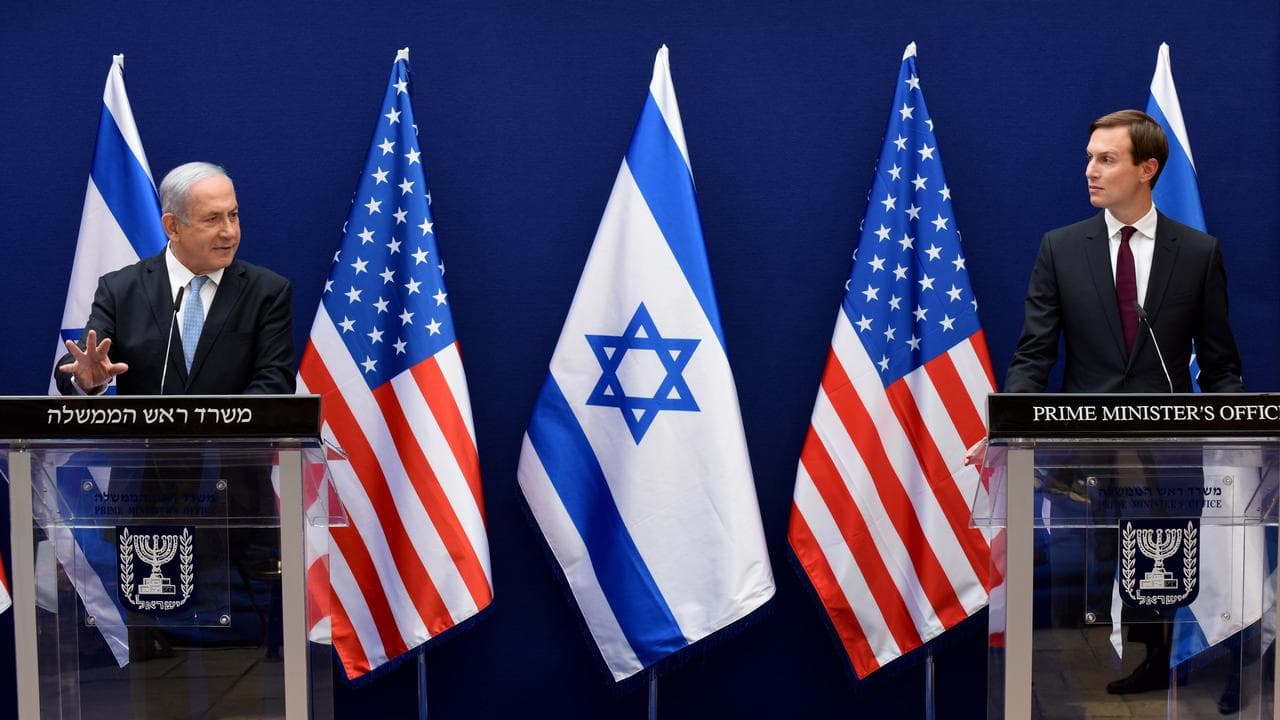 Israeli Prime Minister Benjamin Netanyahu and Jared Kushner