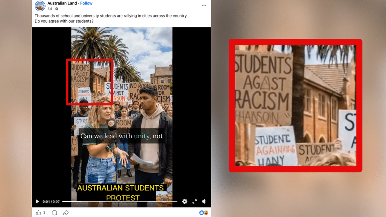 A screenshot of a Facebook post.