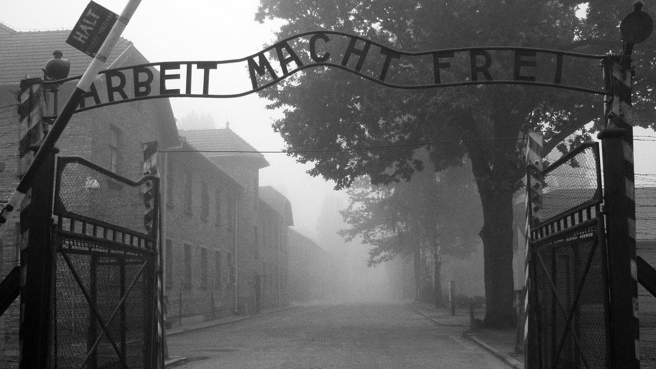 The main gate in Auschwitz.