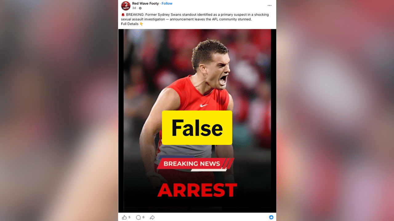 A screenshot of a Facebook post.