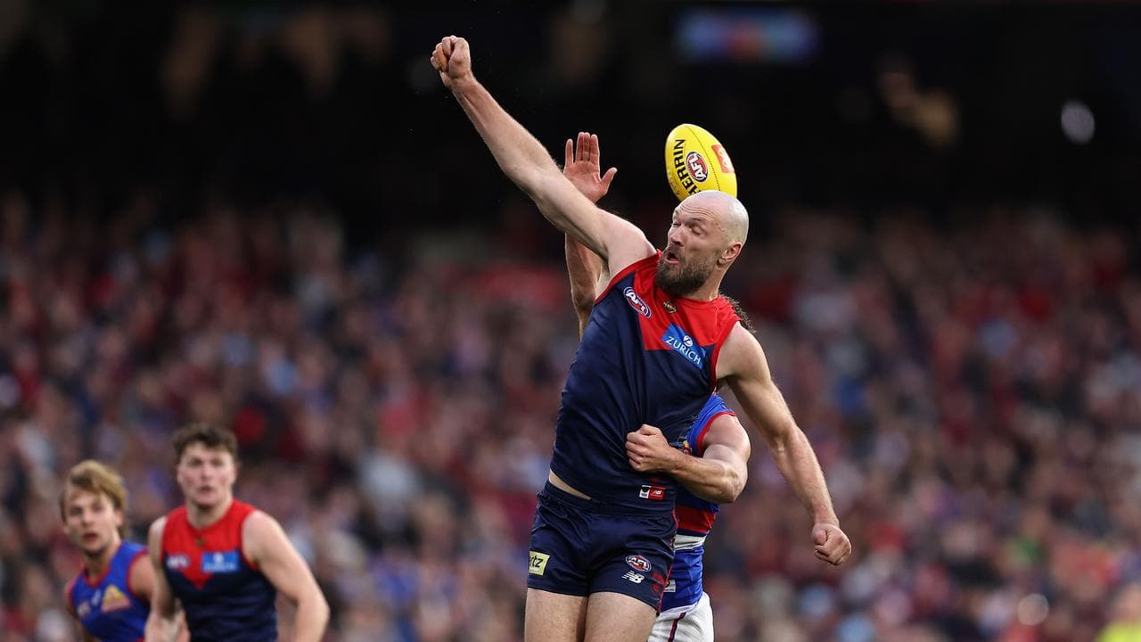 Max Gawn was huge for the Demons, with 59 hit-outs.