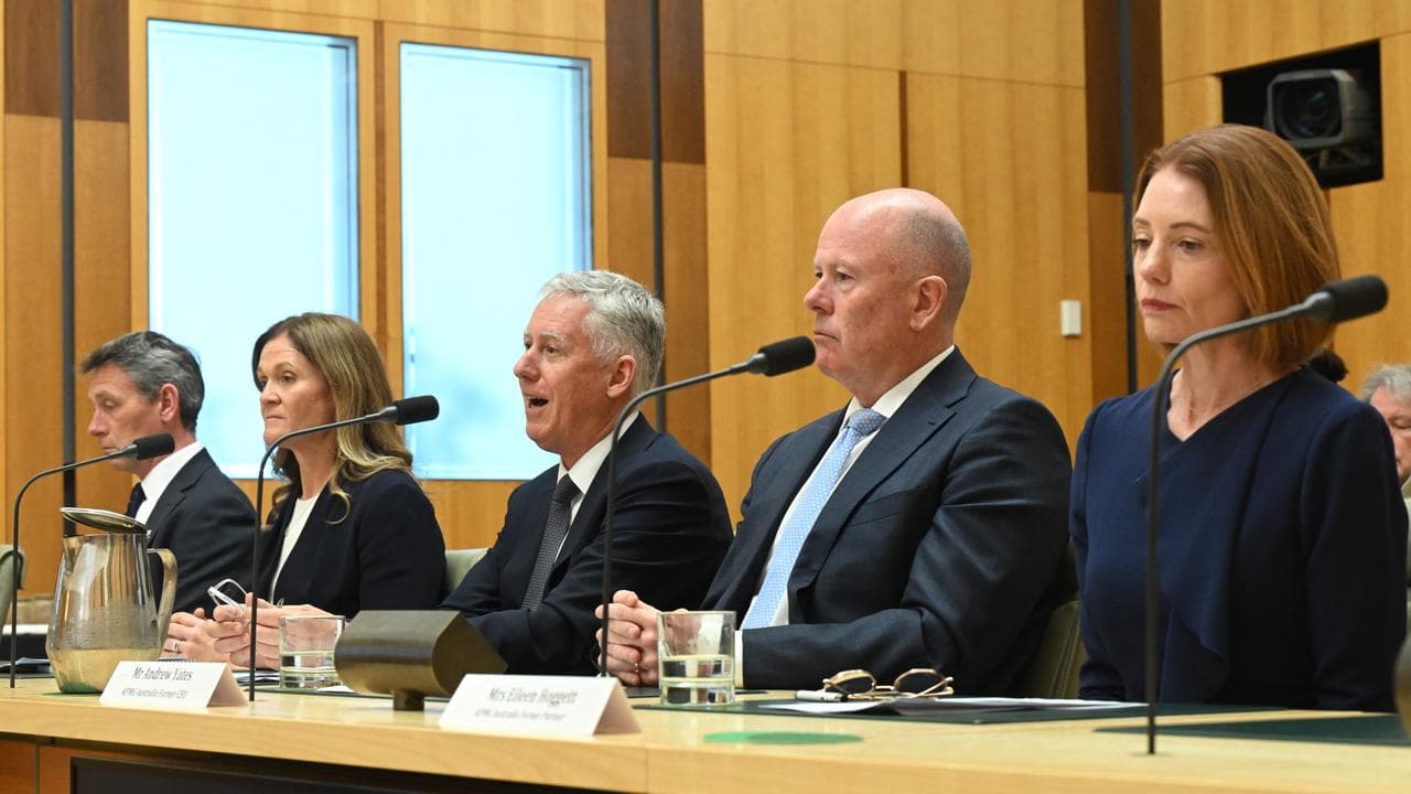 KPMG executives at Parliament House in Canberra