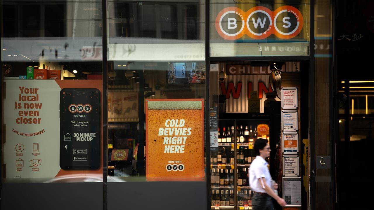 A BWS storefront in Melbourne