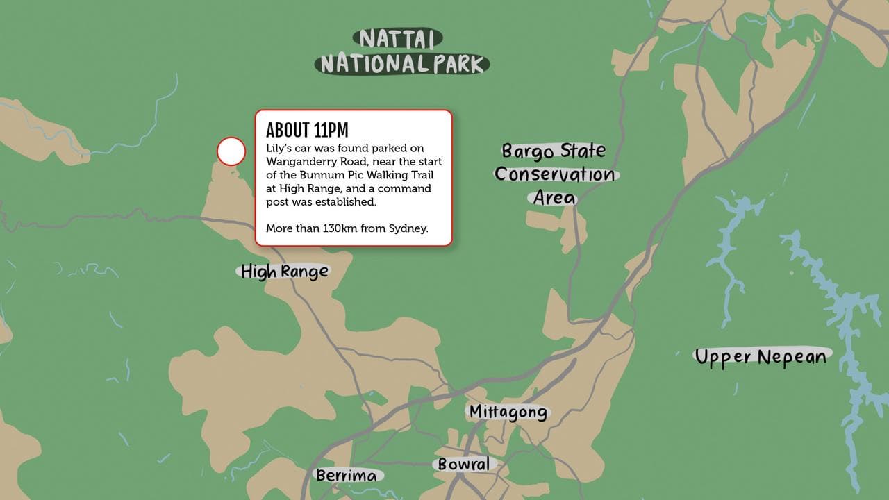 A map of the Nattai National Park area (file image)