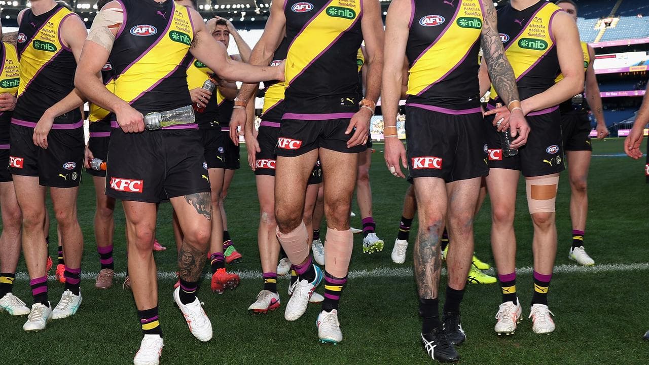 Richmond players' jumpers.