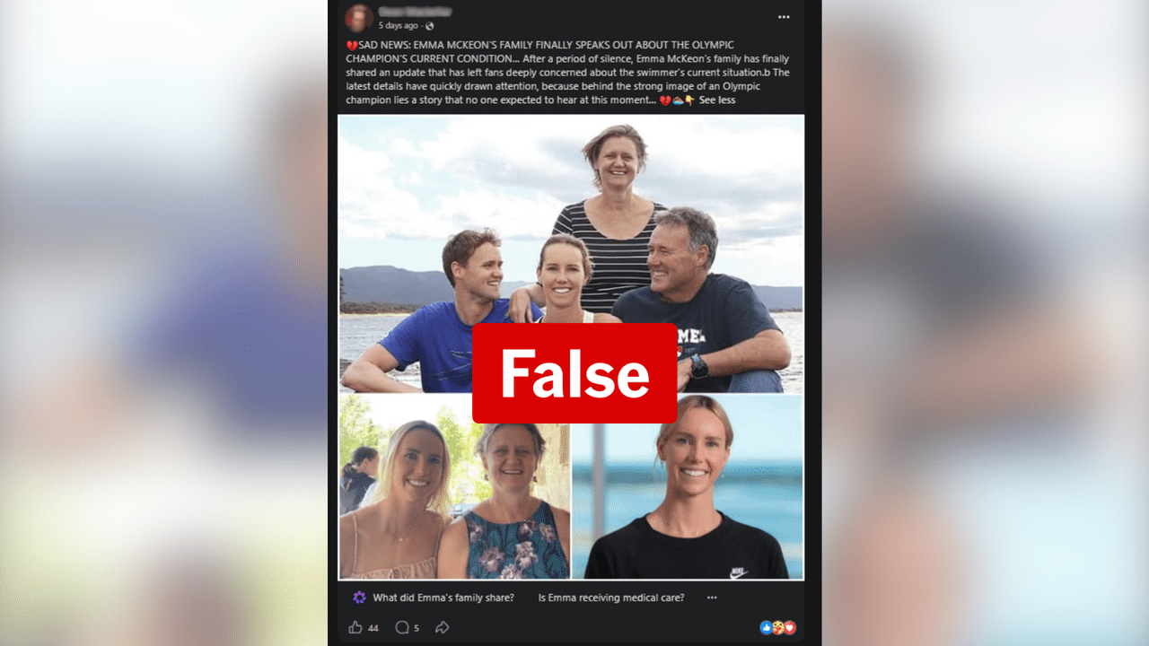 A screenshot of a Facebook post.