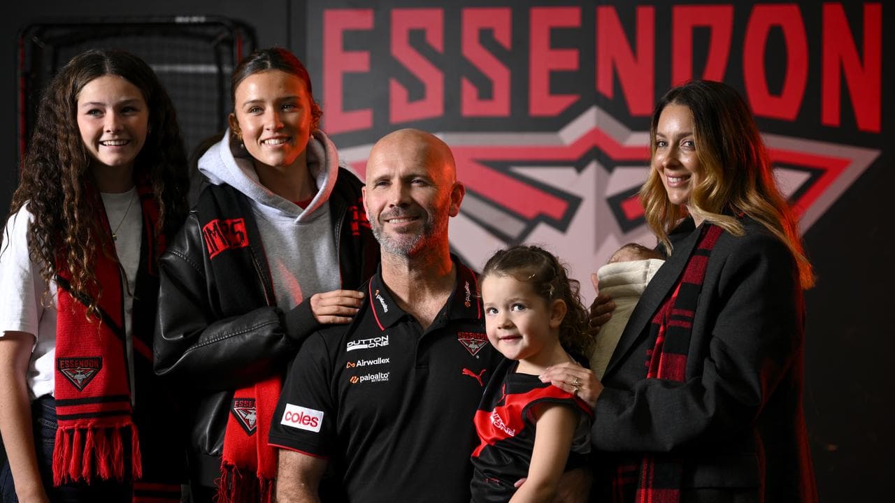 Newly appointed Essendon Bombers Senior Coach Mark McVeigh poses