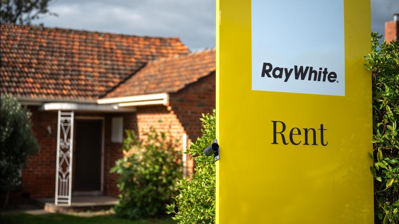 A Ray White sign outside a property in Melbourne