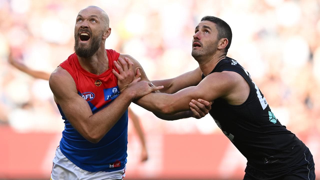(L-R) Max Gawn and Marc Pittonet.