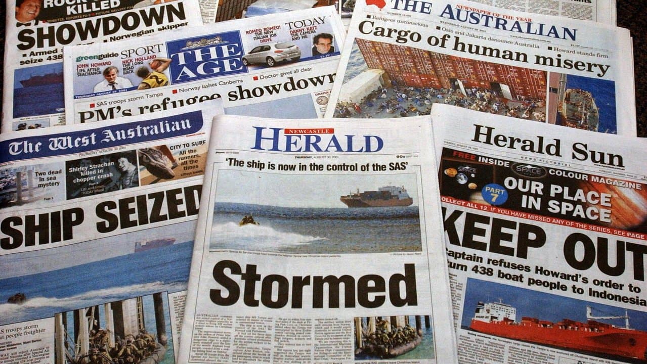 Australian newspapers reporting on asylum seekers