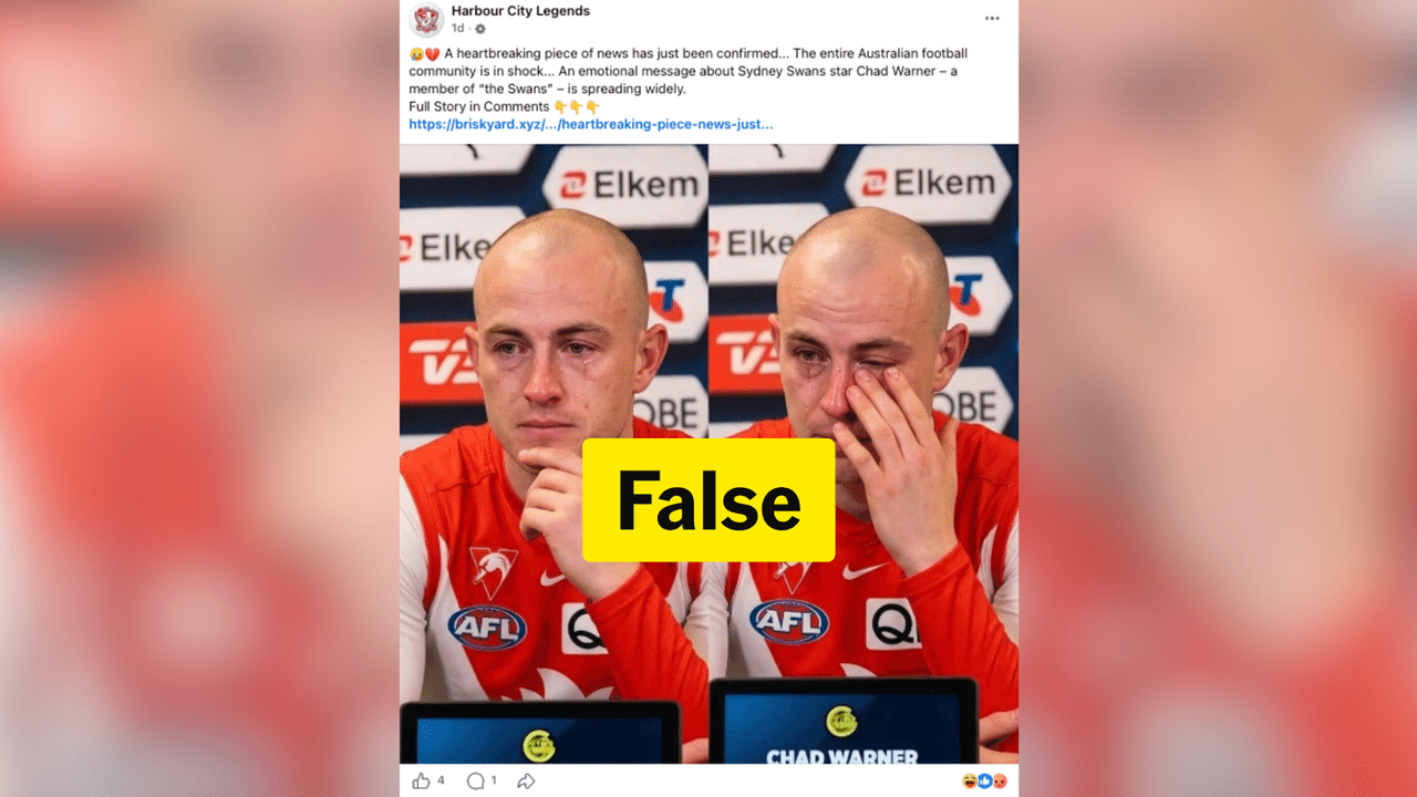 A screenshot of a Facebook post.