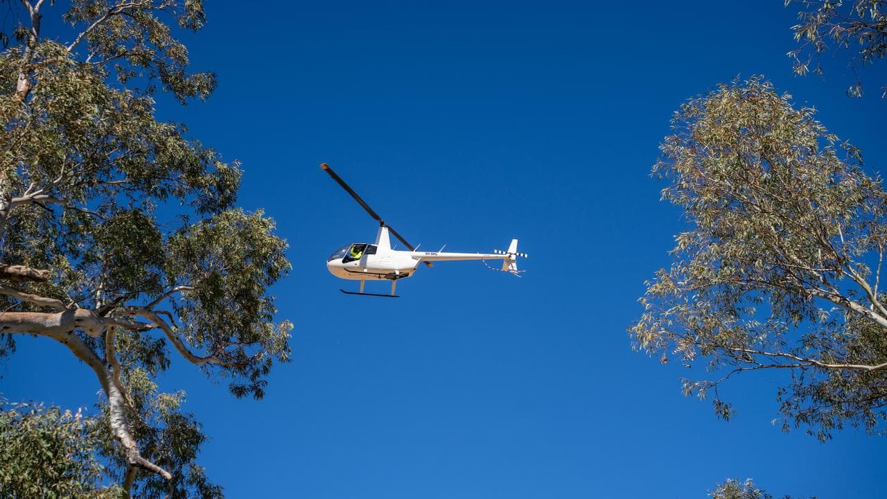 A helicopter search