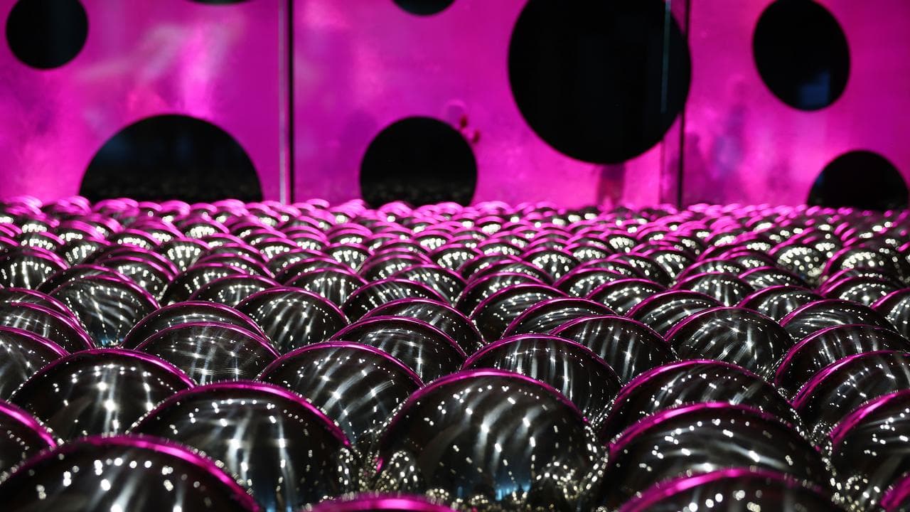 Yayoi Kusama installation in Melbourne