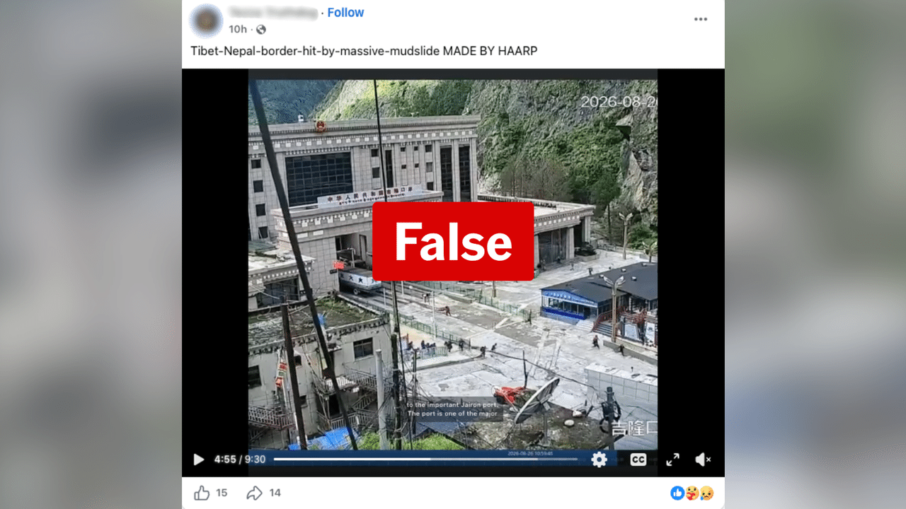 A screenshot of a Facebook post.