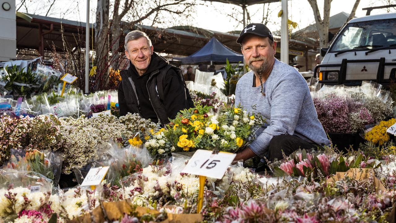 Flower vendors, Peter and Darren Malec