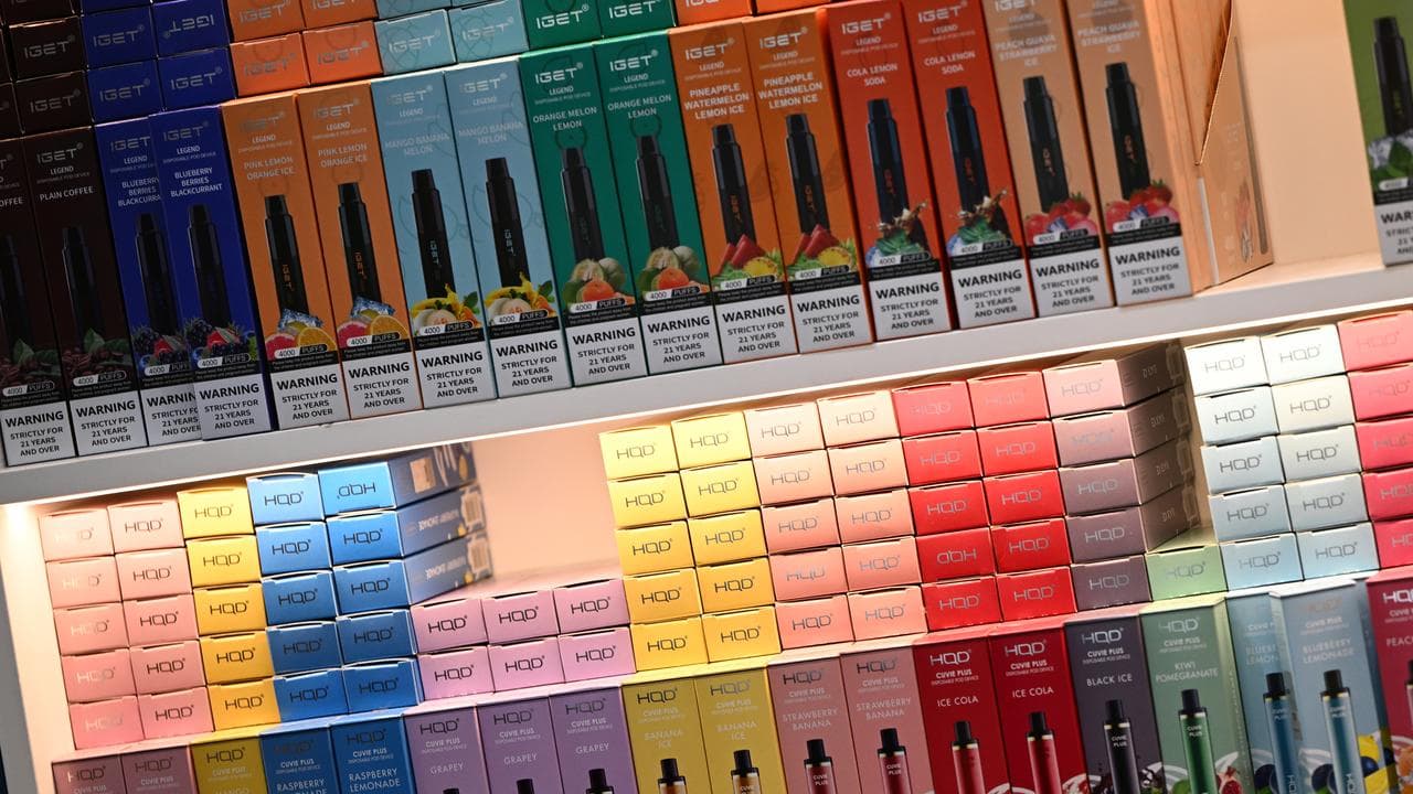 Vapes on sale at a store