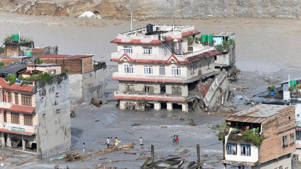 Devastation in Devighat, Bidur Municipality, Nuwakot