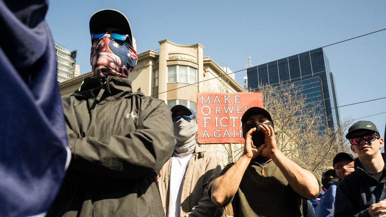An anti-immigation protest