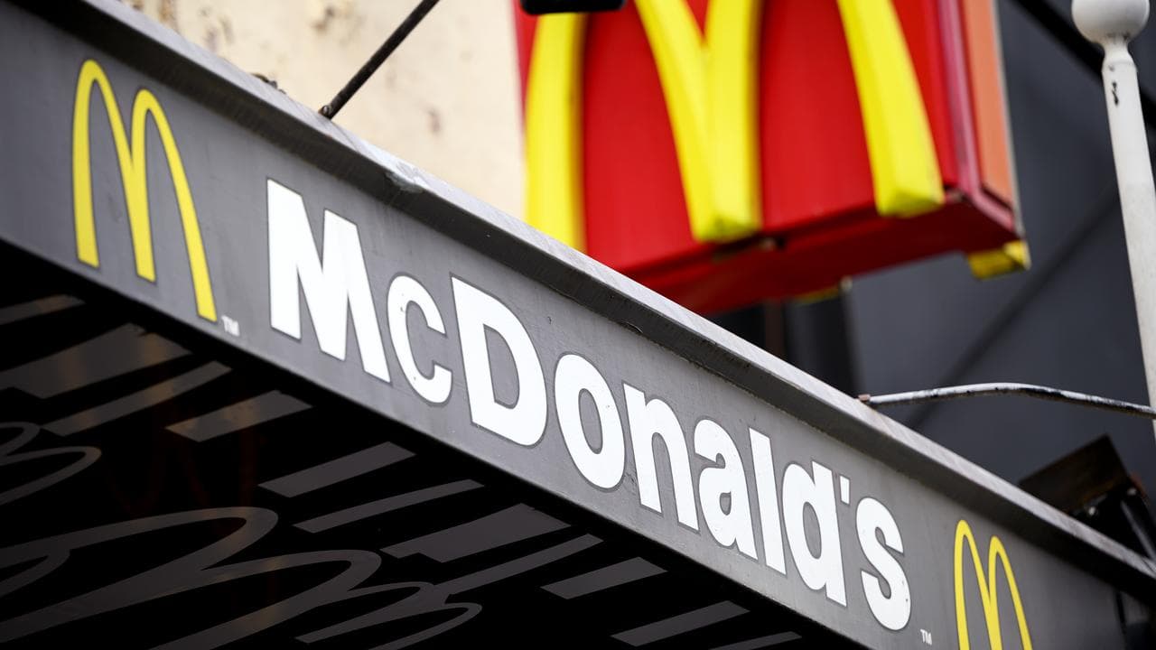 Signage for McDonald’s (file image)