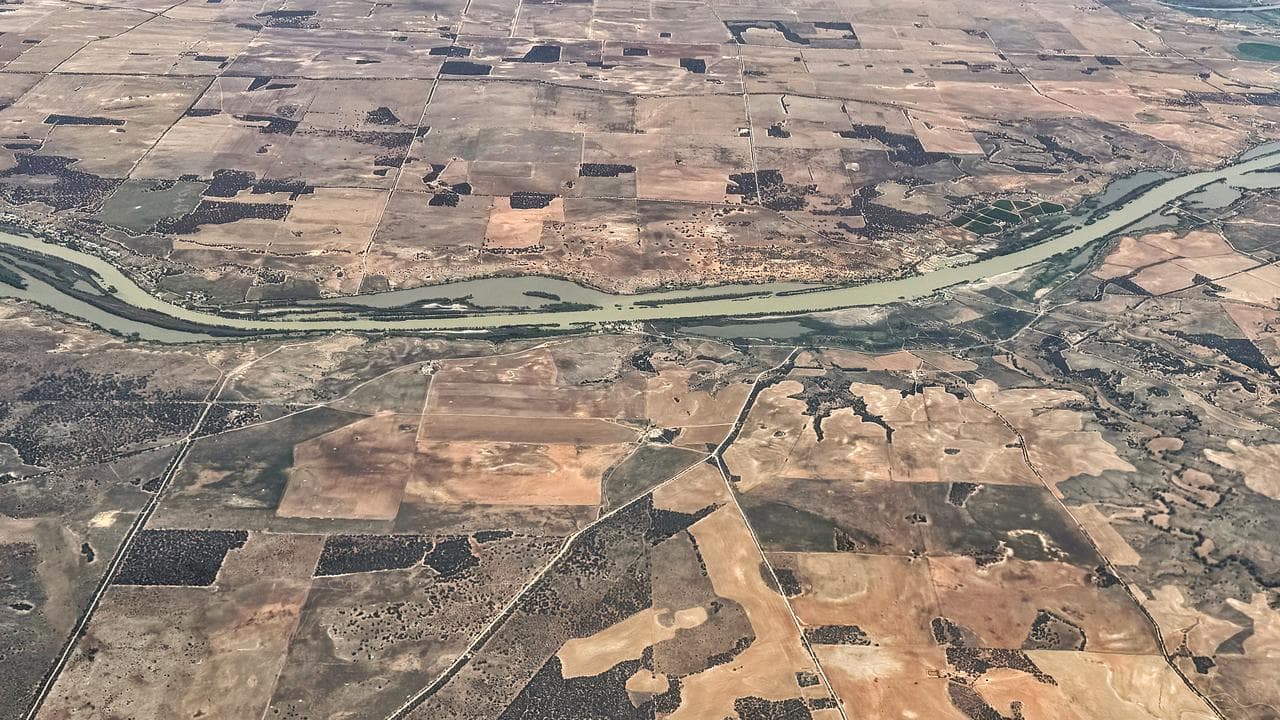 An aerial view of the Murray River (file image)