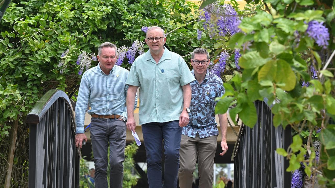 Chris Bowen, Anthony Albanese and Pat Conroy (file image)