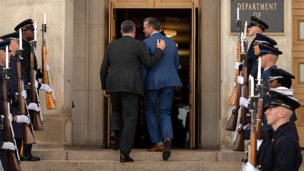 Defence Minister Richard Marles and his US counterpart Pete Hegseth