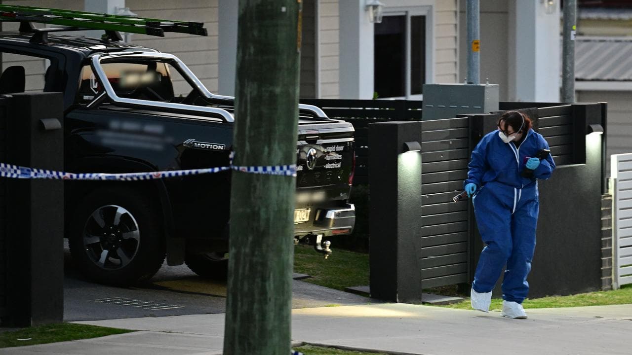 Forensic police at Merrylands West