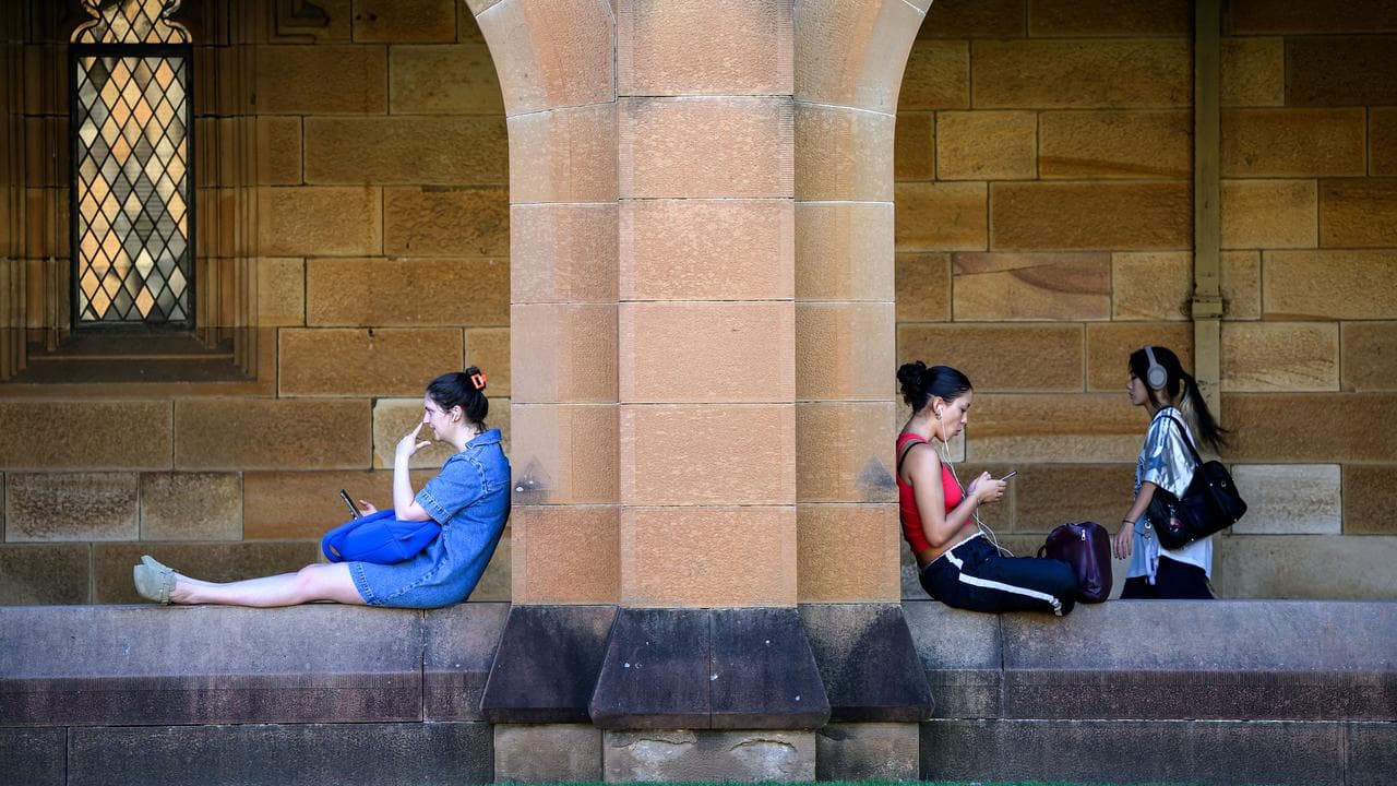 University students on campus (file image)