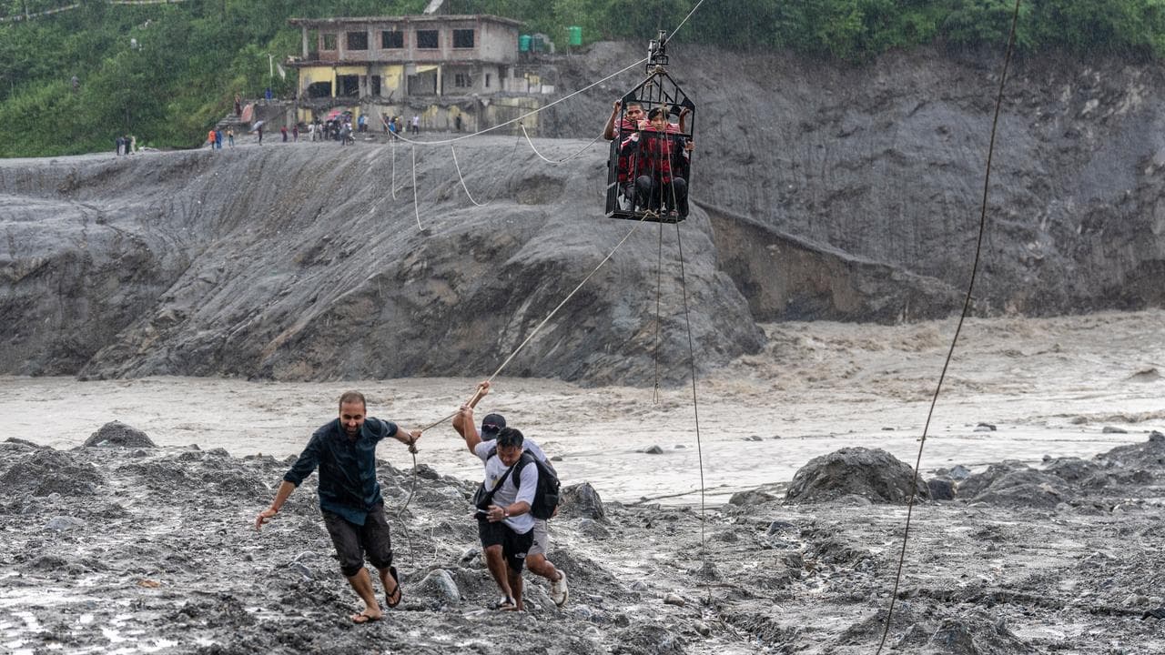 APTOPIX Nepal Flash Floods