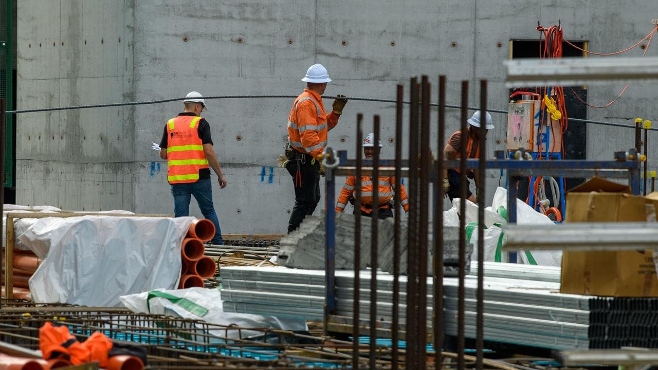 Construction workers (file image)