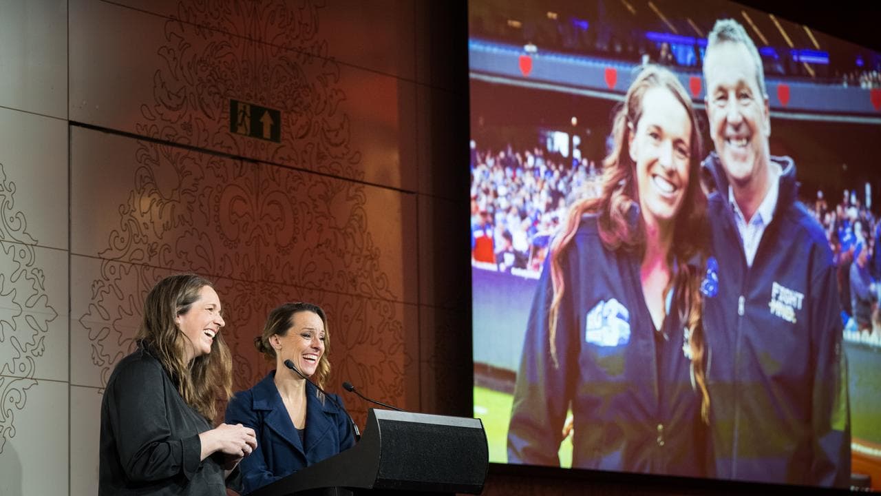 Bec Daniher speaks about her father Neale