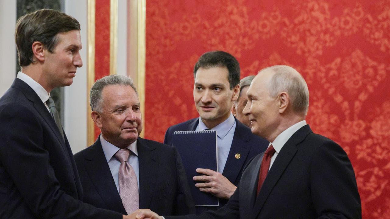 Jared Kushner, Steve Witkoff and Vladimir Putin