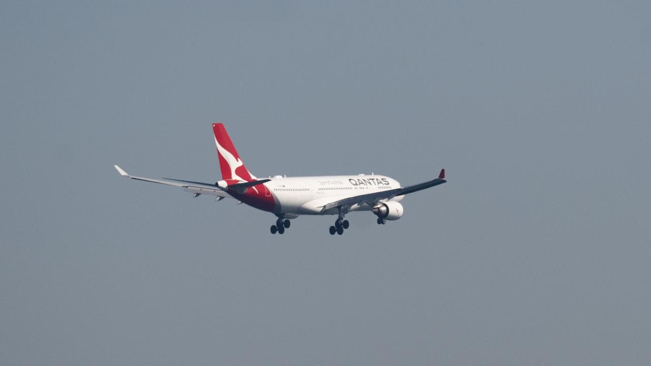 A Qantas passenger plane
