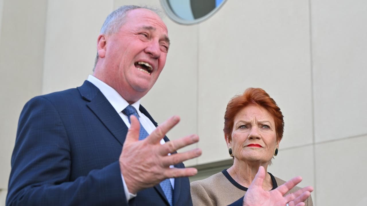 Barnaby Joyce and Pauline Hanson
