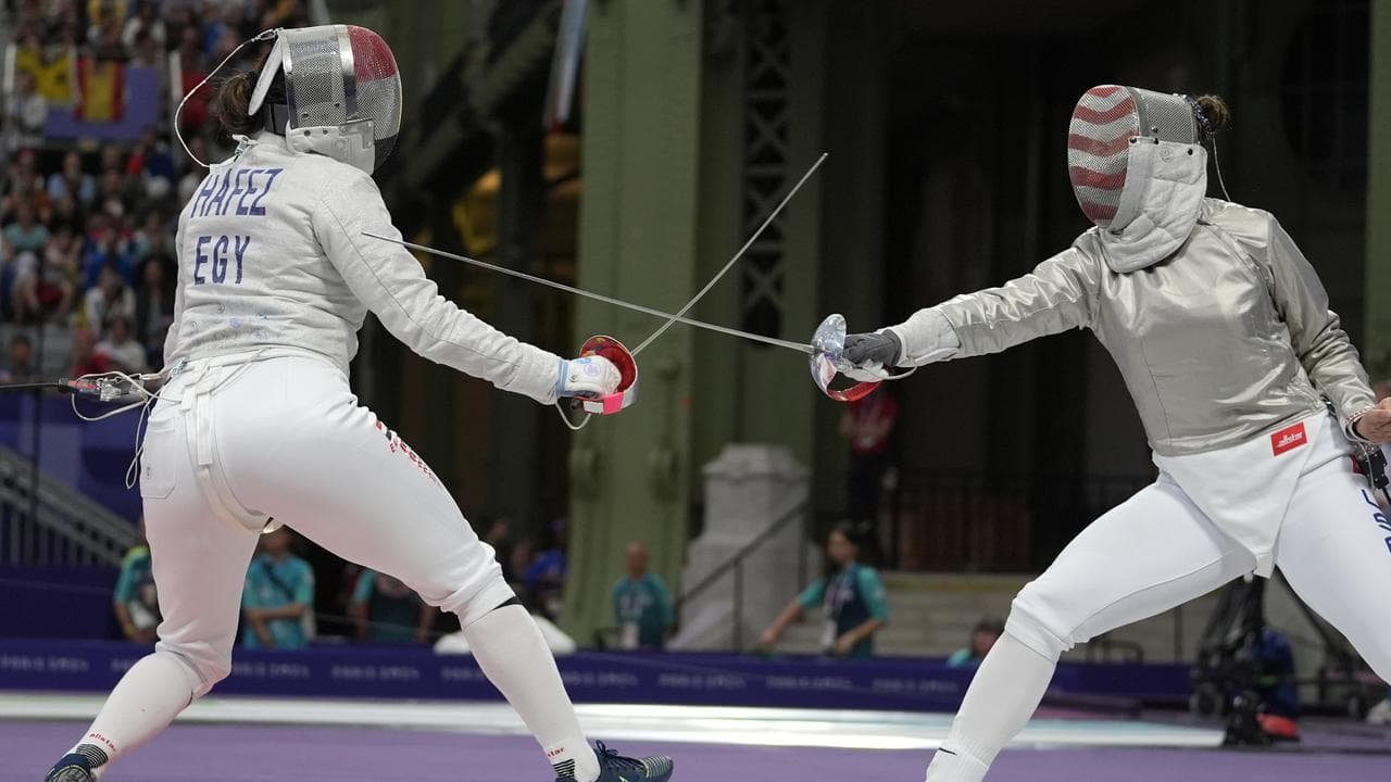 Olympic fencing.
