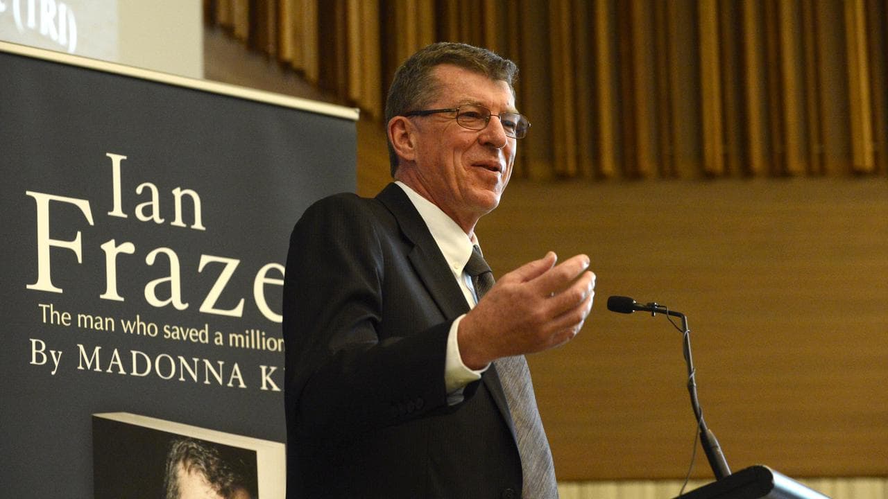 Professor Ian Frazer speaks at the launch of his biography in 2013.