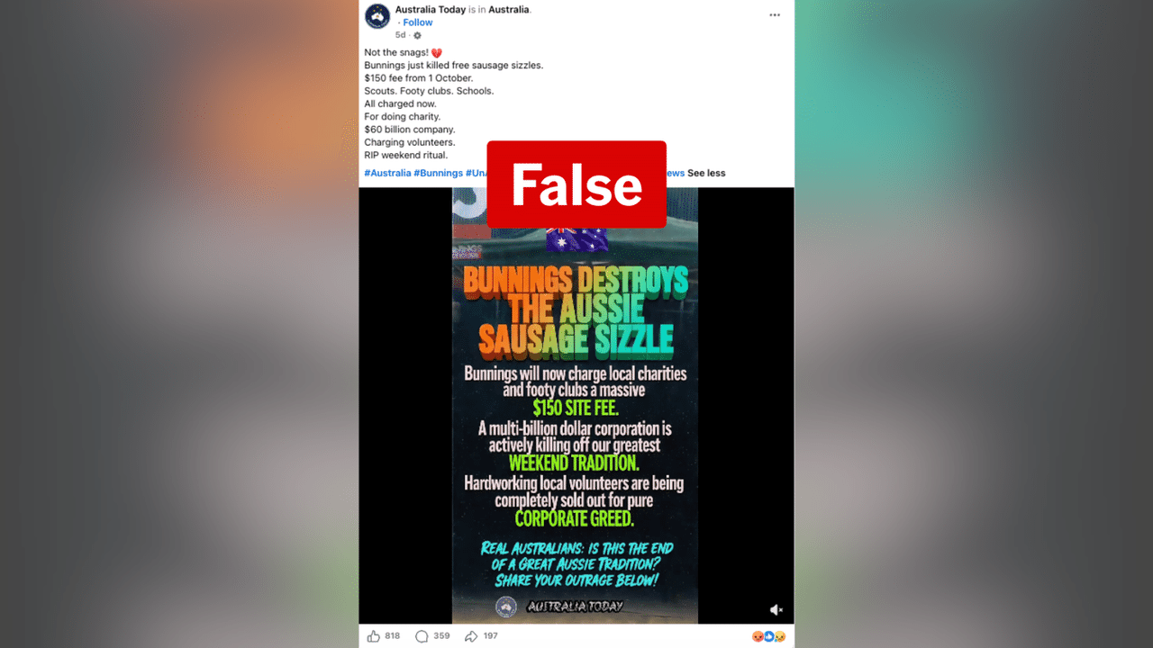 A screenshot of a Facebook post.