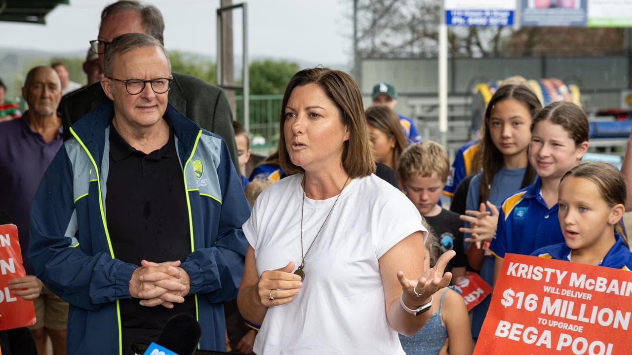 Anthony Albanese and Kristy McBain (file image)