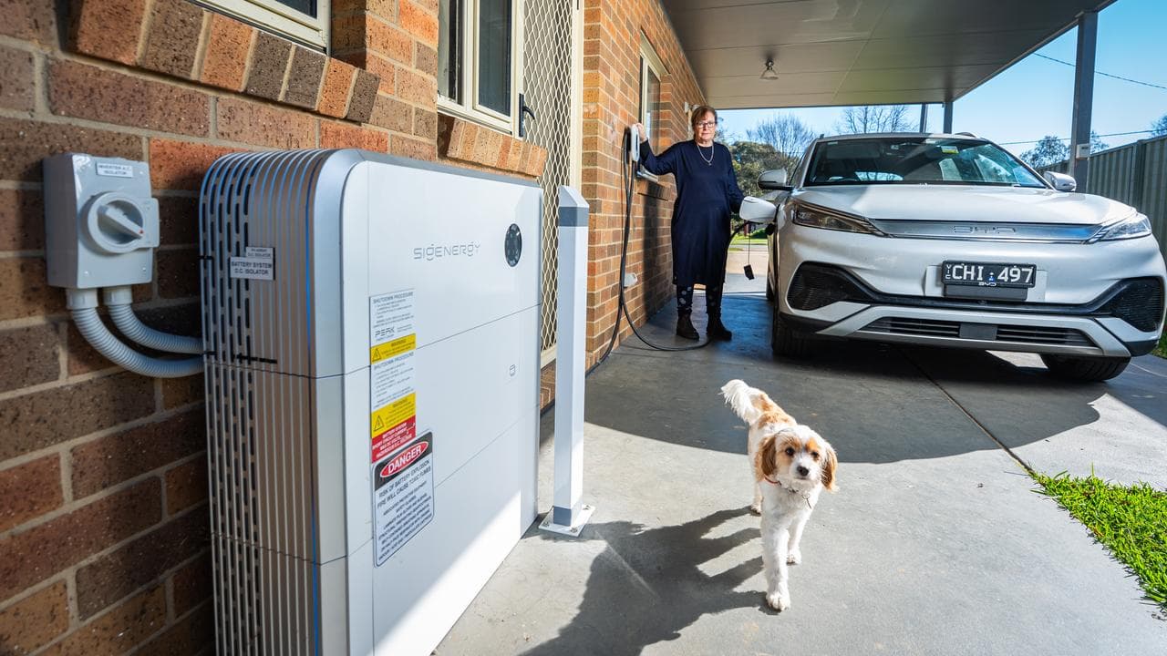 A home battery system (file image)