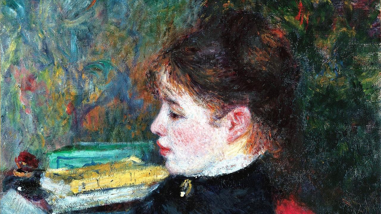 Pierre-Auguste Renoir's painting La Liseuse, dated 1877