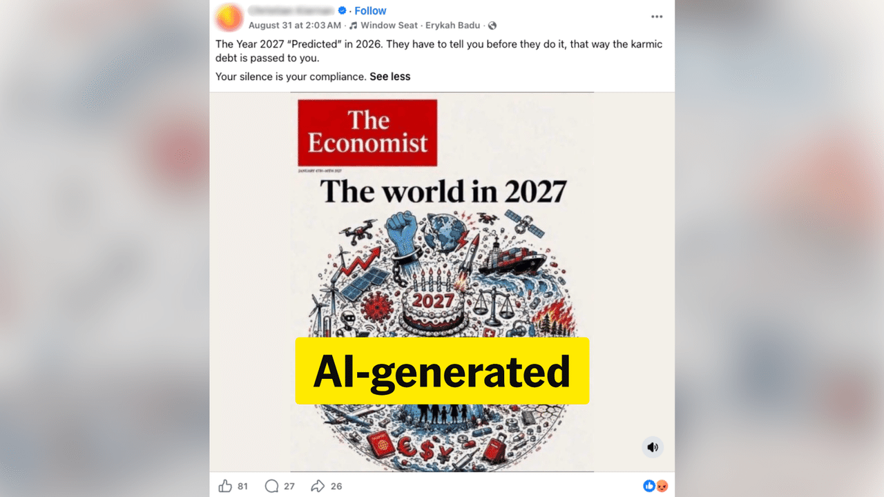 A screenshot of a Facebook post.