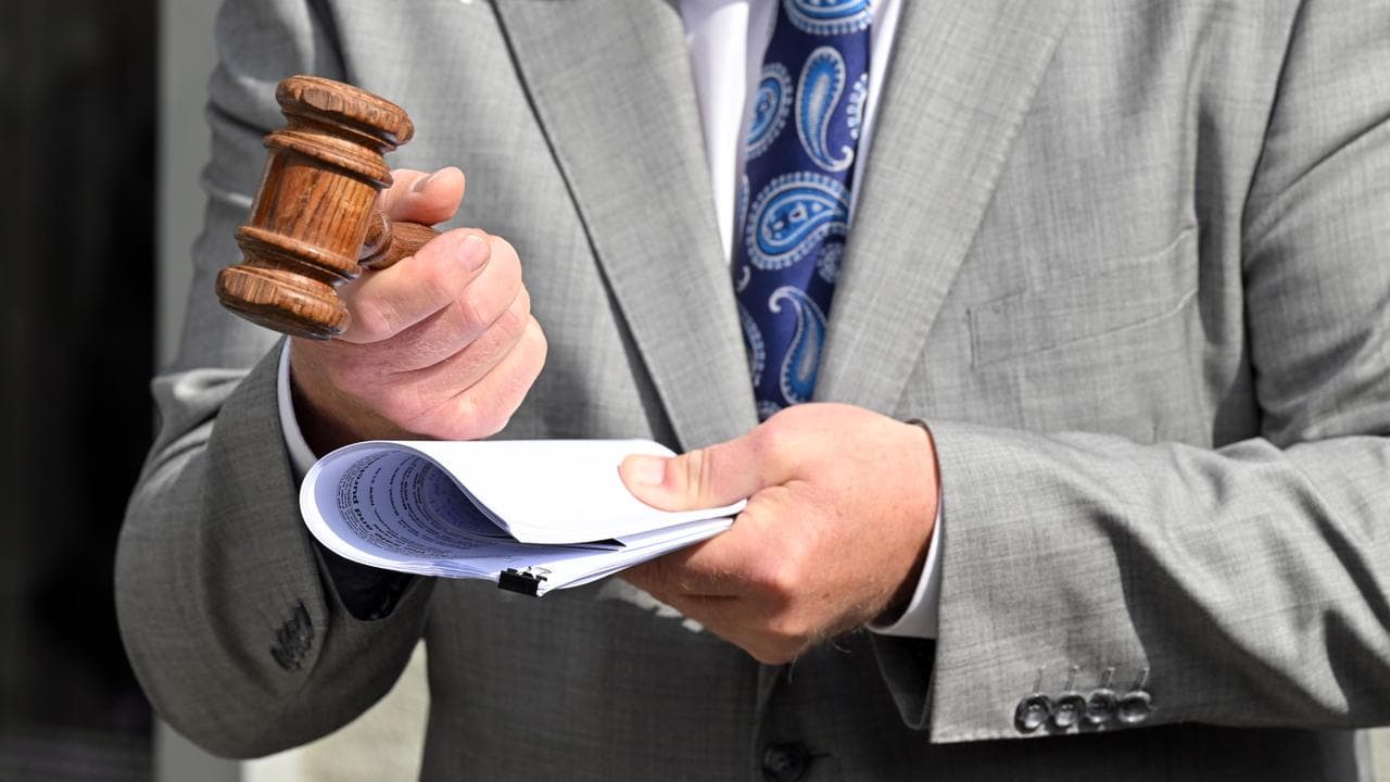 A gavel is held by an auctioneer (file image)