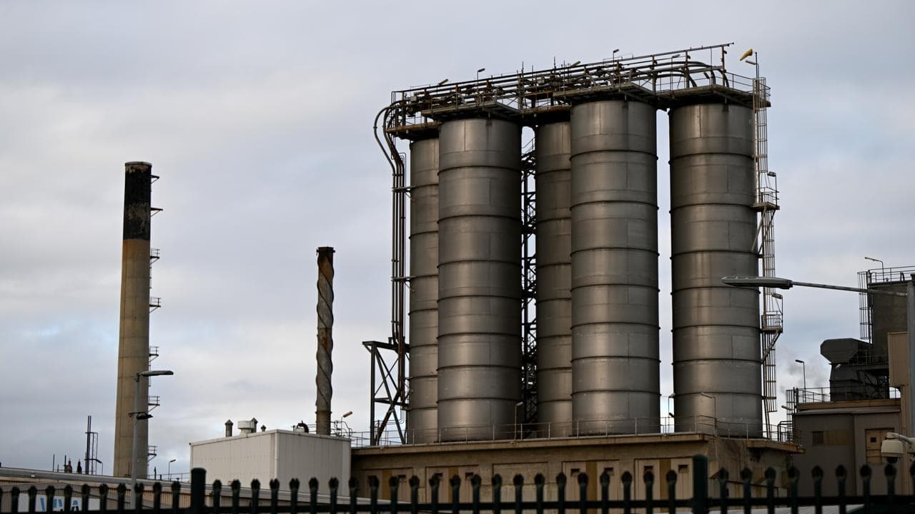 General view of the Viva Energy Refinery in Corio,