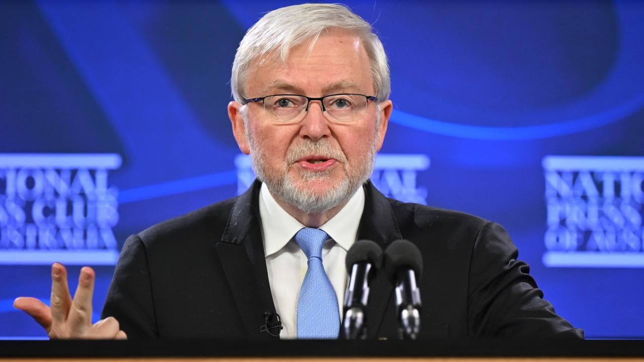 Former prime minister Kevin Rudd