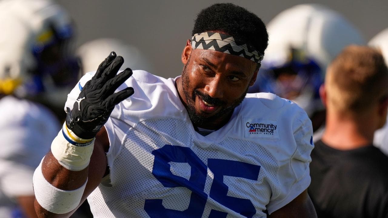 The Rams recruited defensive end Myles Garrett from Cleveland.
